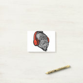 Gorilla-hoofdtelefoon The Mountain Big Face, Goril Post-it® Notes (Op bureau)