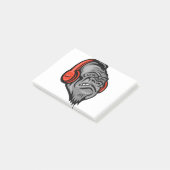 Gorilla-hoofdtelefoon The Mountain Big Face, Goril Post-it® Notes (Schuin)