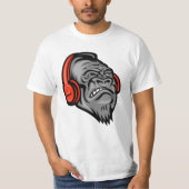 Gorilla-hoofdtelefoon The Mountain Big Face, Goril T-shirt (Voorkant)