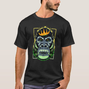 Gorilla Humor King Angry Ape Monkey Primate Macaq T-shirt