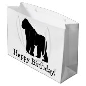 Gorilla iHappy Birthday Groot Cadeauzakje (Achterkant Gekanteld)