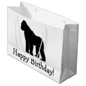 Gorilla iHappy Birthday Groot Cadeauzakje (Voorkant Gekanteld)