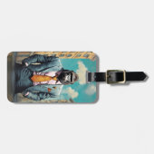 Gorilla im Anzug kraftvoll Reisen mit Stil Bagagelabel (Voorkant horizontaal)