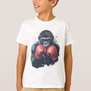 Gorilla in bokshandschoenen - Bokstraining T-shirt