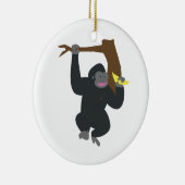 Gorilla in de boom keramisch ornament (Rechts)