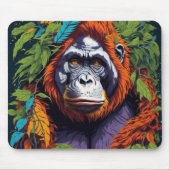 Gorilla in de Mist Mousepad Muismat (Voorkant)