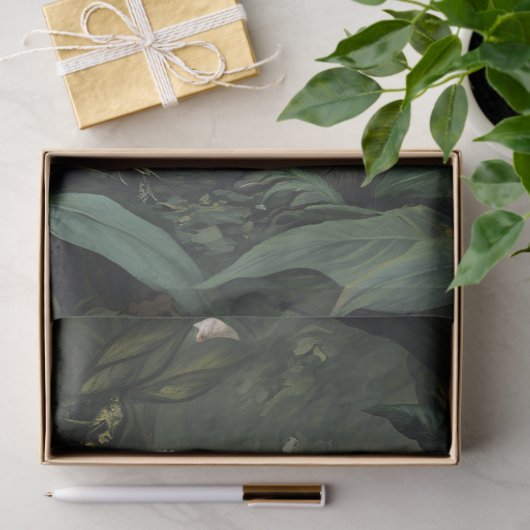 Gorilla in een levendig tropisch bos decoupage tissuepapier (Geschenk)