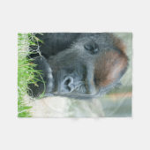 Gorilla in gedachten fleece deken (Voorkant (Horizontaal))