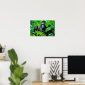 GORILLA IN HET REGENWOUD 6 POSTER (Thuiskantoor)