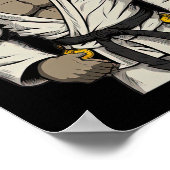 Gorilla In Keikogi - Japanese Karateka Poster (Hoek)