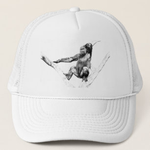 Gorilla in schaduwen trucker pet