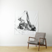 Gorilla in schaduwen wandkleed (In Situ (horizontaal))