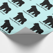Gorilla in Silhouette Happy Birthday Cadeaupapier (Hoek)