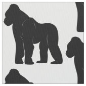 Gorilla in Silhouette Stof (Close Up)