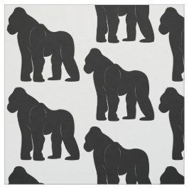 Gorilla in Silhouette Stof
