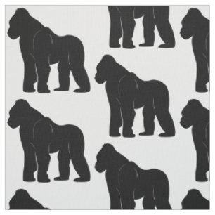 Gorilla in Silhouette Stof