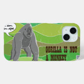 Gorilla is geen aap Case-Mate iPhone case (Achterkant (horizontaal))