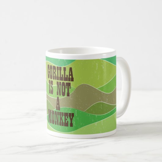 Gorilla is geen aap koffiemok (Voorkant rechts)