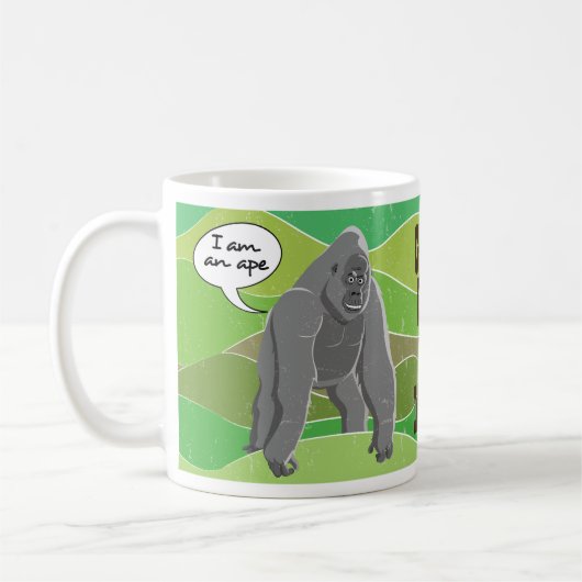 Gorilla is geen aap koffiemok (Links)