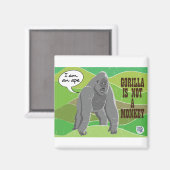 Gorilla is geen aap magneet (Voorkant / Achterkant)