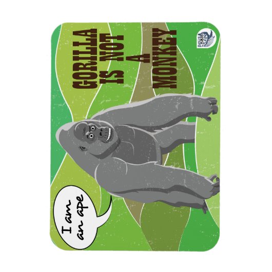 Gorilla is geen aap magneet (Verticaal)