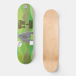 Gorilla is geen aap persoonlijk skateboard