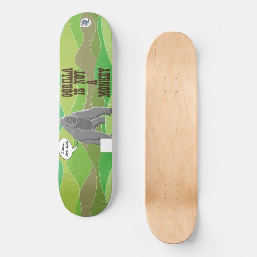 Gorilla is geen aap persoonlijk skateboard (Voorkant)