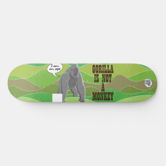 Gorilla is geen aap persoonlijk skateboard (Horizontaal)