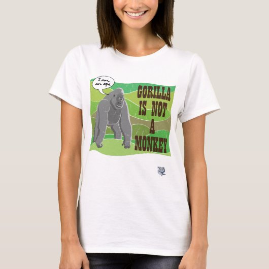 Gorilla is geen aap t-shirt (Voorkant)