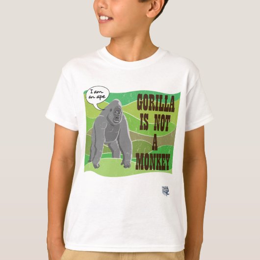 Gorilla is geen aap t-shirt (Voorkant)