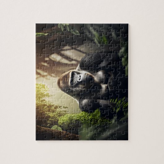 Gorilla Jigzaag Puzzle - Oerwoud Legpuzzel (Verticaal)