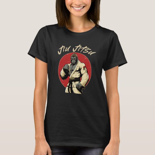 Gorilla Jiu Jitsu en Grappling 1 T-shirt (Voorkant)