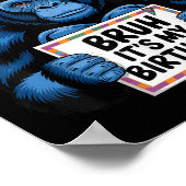 Gorilla Jungle Thema Verjaardagsfeestje Bruh Het I Poster (Hoek)