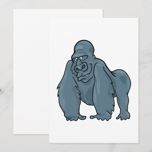 Gorilla Kaart (Voorkant / Achterkant)