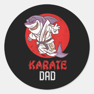 Gorilla Karate Papa Schattige Martial Arts Super P Ronde Sticker