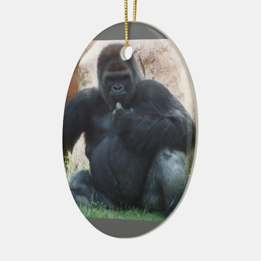 Gorilla Keramisch Ornament (Links)