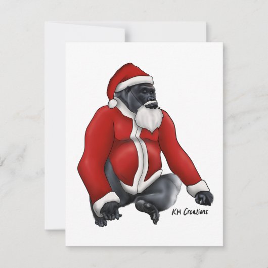 Gorilla - kerstkaart (Voorkant)