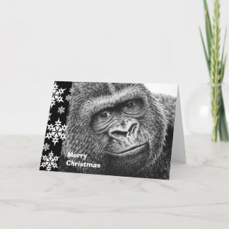 Gorilla kerstKaart Feestdagen Kaart
