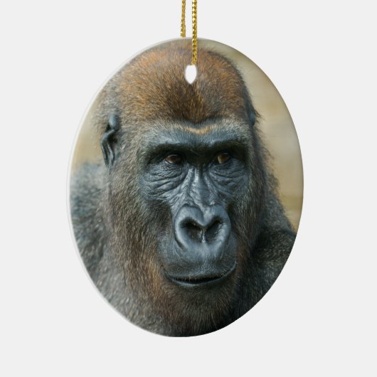 Gorilla Key Ring Keramisch Ornament (Rechts)