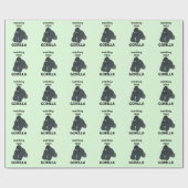 Gorilla kijken naar je grappige gorilla cadeaupapier (Vlak)