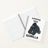 Gorilla kijken naar je grappige gorilla notitieboek (Binnen)