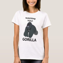 Gorilla kijken naar je grappige gorilla