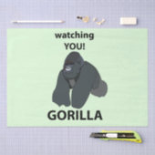 Gorilla kijken naar je grappige gorilla tissuepapier (Craft)