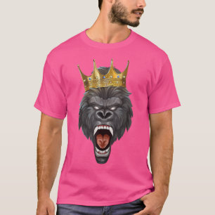 Gorilla King Crown Motivation Beast Workout Succe T-shirt