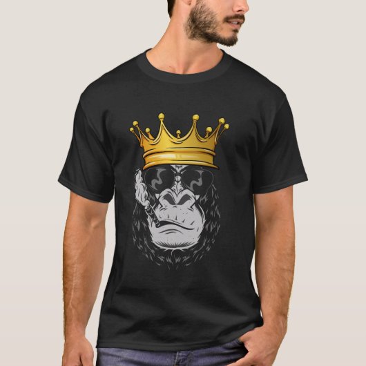 Gorilla King Roken Sigaar Classic T-shirt (Voorkant)