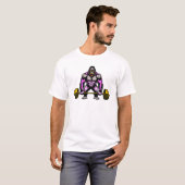 Gorilla krachtlifting kunst t-shirt (Voorkant volledig)