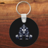 Gorilla Krachttraining Fitness Gym Training Lichaa Sleutelhanger (Voorkant)