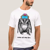 Gorilla label-gorilla label aap met verjaardagsgor t-shirt (Voorkant)