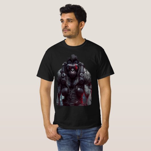gorilla label verjaardag shirt vegan gorilla easte (Voorkant volledig)