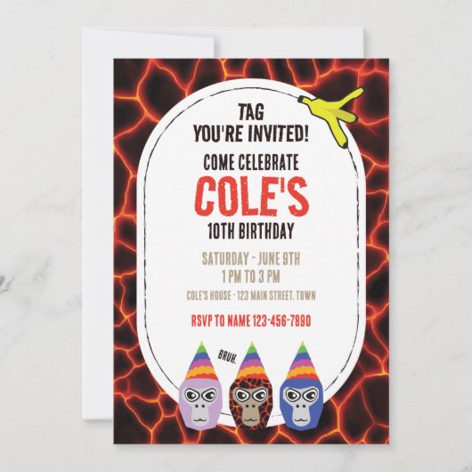 Gorilla Label, Virtual Reality Gaming, Verjaardag Kaart (Voorkant)